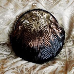 La Regale Evening Clutch Beaded Hand Bag